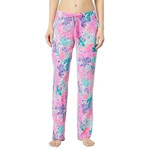 Lilly Pulitzer PJ Knit Bottom Gecko Green Tiger Sunrise size S